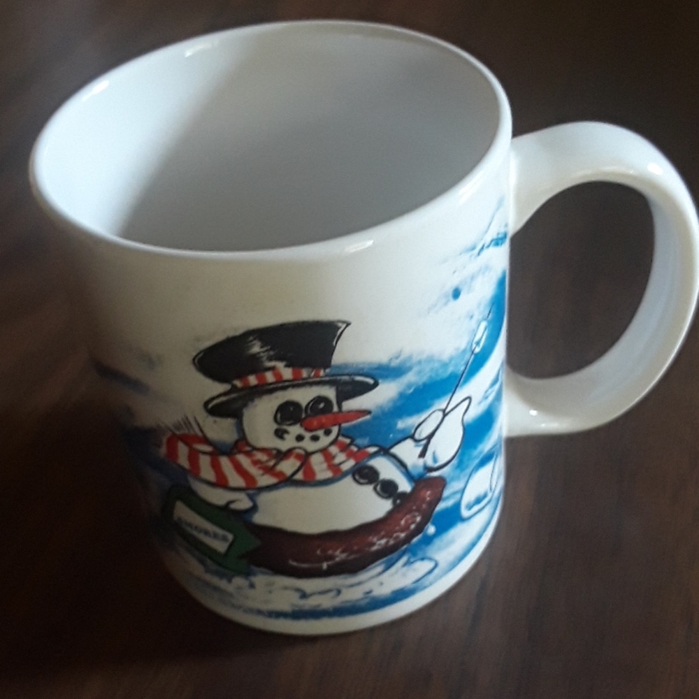 Smores 12 oz Snowman Coffee Mug by Homer Laughlin